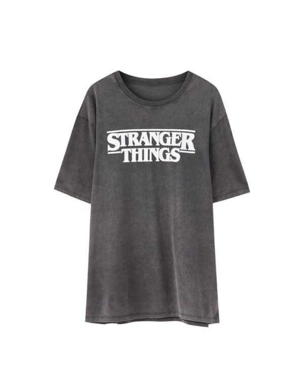 STRANGER THINGS GREY T-SHIRT