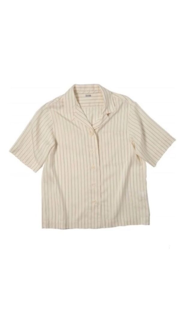 BLACK LINED HALF SLEEVES SHIRT