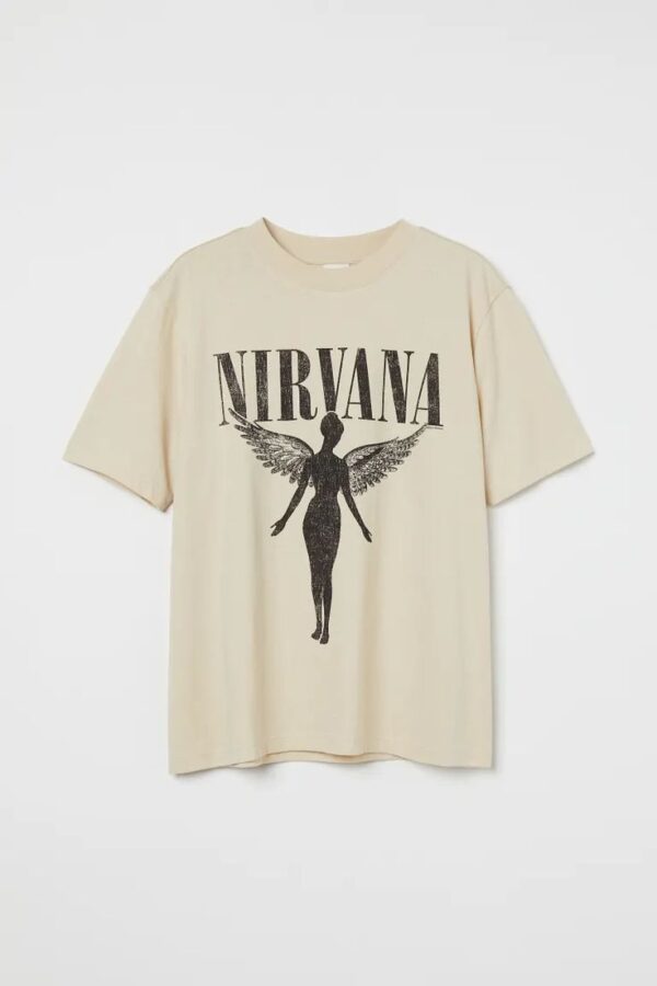 NIRVANA WHITE T-SHIRT